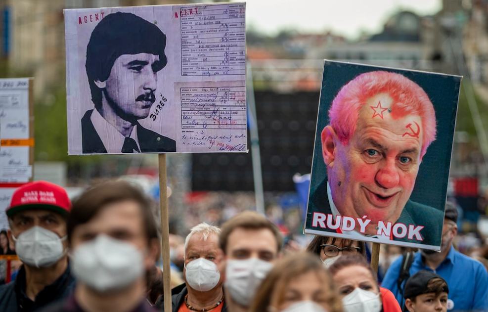 В Чехии прошла акция протеста против Милоша Земана